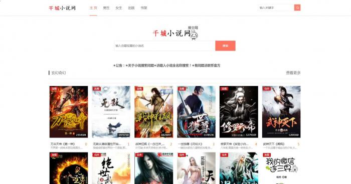 《娴娴小说》自动采集小说网站源码-一生相随博客