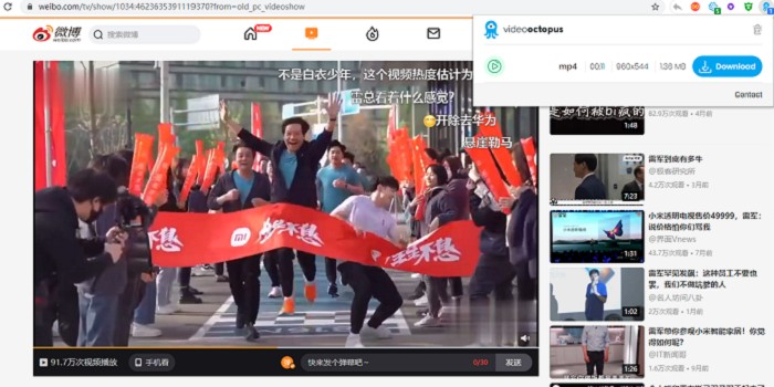 浏览器网页视频下载Video Octopus插件-一生相随博客