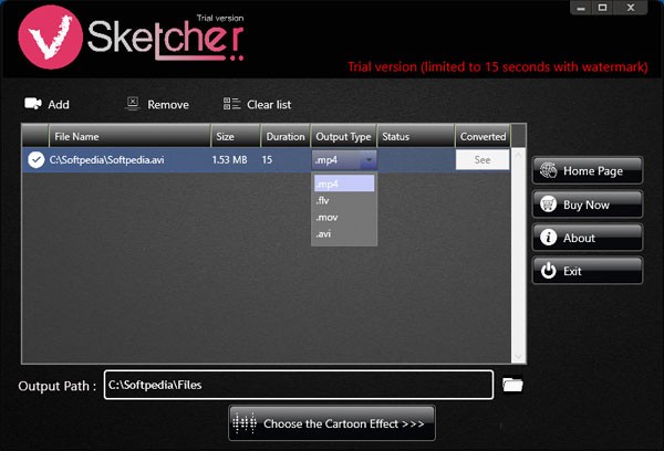 视频转漫画卡通动画效果工具 VSketcher 1.0.8 for Win简体中文版-一生相随博客