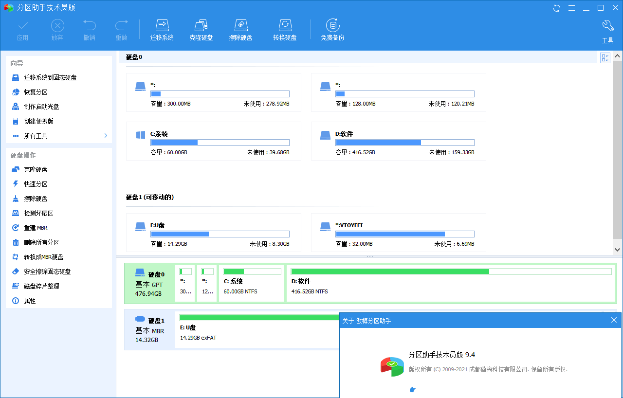分区助手技术员v9.7.0特别版-一生相随博客