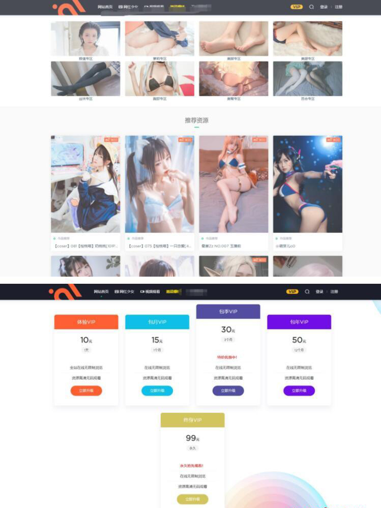 【站长亲测】小姐姐写真WordPress网站源码-一生相随博客