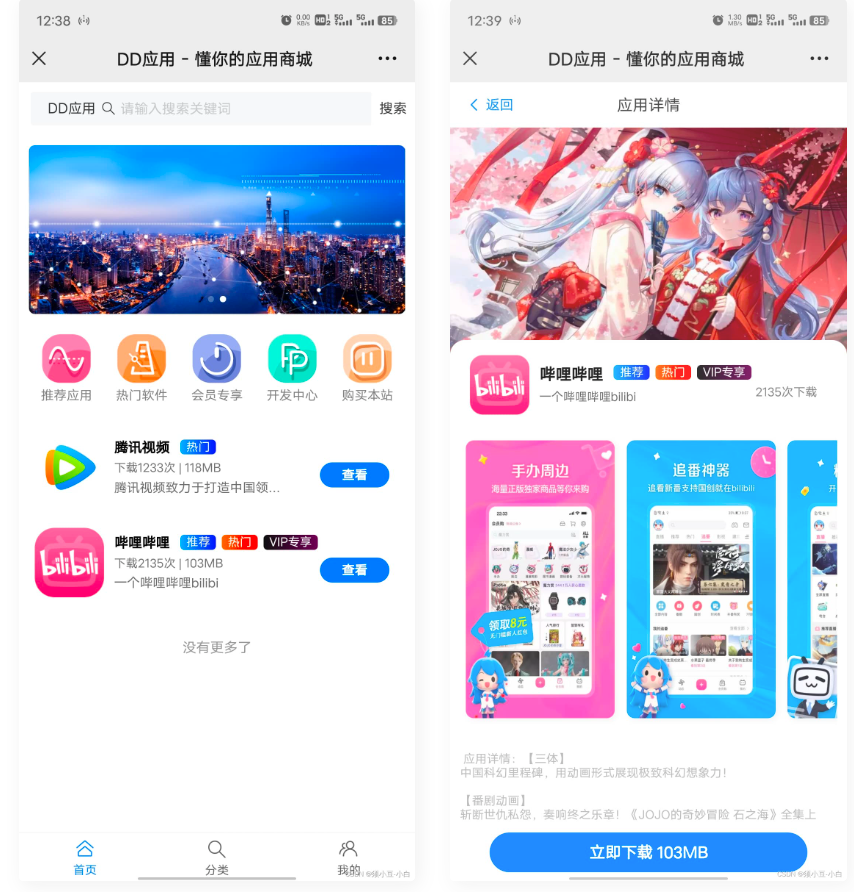 D1112 DD应用系统软件库网站源码-一生相随博客